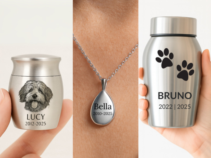 Hundeasche aufbewahren: Von personalisierten Urnen bis zu Gedenkschmuck
