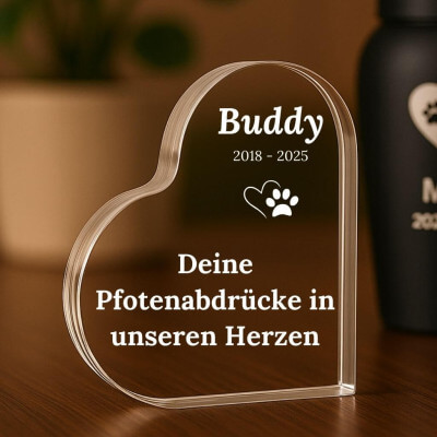 Personalisiertes Hunde-Gedenklicht mit Foto –...